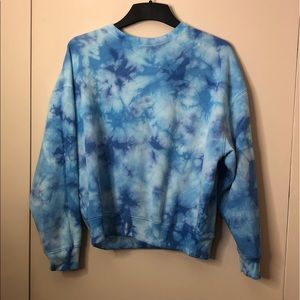 Blue Tie Dye Crew Neck